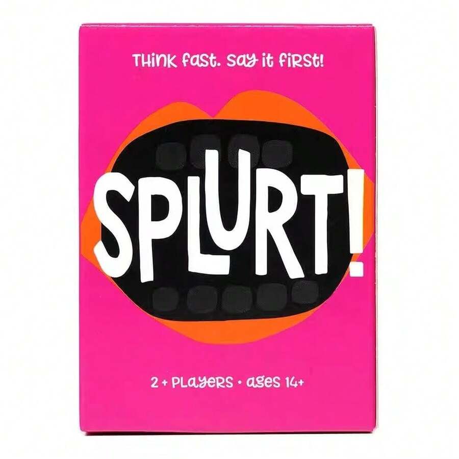 Splurt! Think Fast Say It First Quick Naming Party Strategy Card Game - Red - View 1