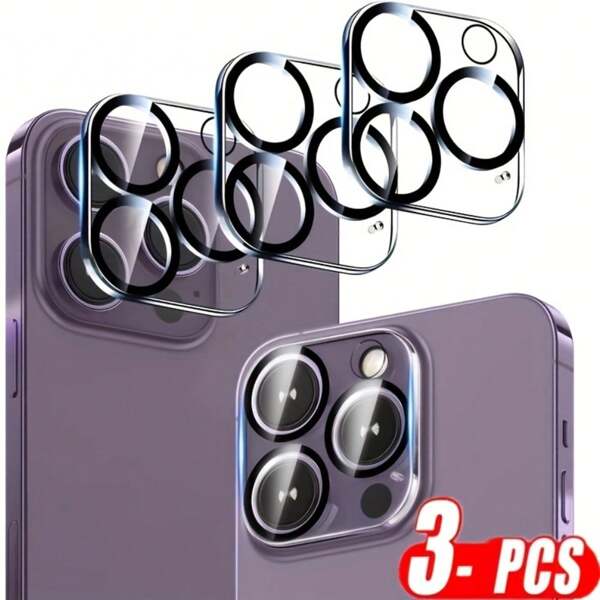 kamyuurs 3Pcs Full Cover Camera Lens Protector Protect The Camera From Scratches Compatible With IPhone 11/12/13/14/15/16/16e Series