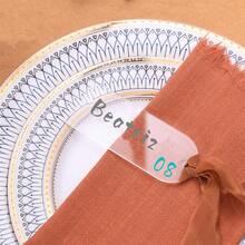 16/24pcs, Blank Wedding Arch Acrylic Table Cards, Handwritten Seat Reservation Signs, Acrylic Name Tag Seat Labels, Acrylic Blank Labels (Ribbons Not Included) - Transparent - View 2