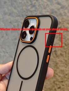 Luxury Transparent Matte Magnetic Case Compatible With IPhone 17 ProMax 17Pro 17Air 17 16 15 14 Plus 13 12 11 Pro Max Color Bumper Shockproof Magnet Wireless Charge Cover - Black - View 6