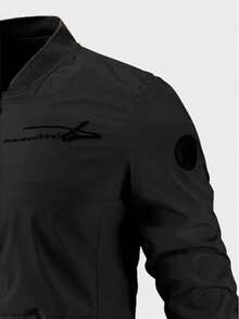 Men's Letter Embroidered Bomber Jacket,Gift For Friends,Husband,Boyfriend - Xem 9