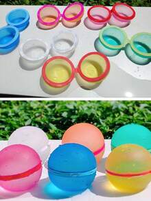 مجموعة ألعاب حمام السباحة القابلة لإعادة الاستخدام للمراهقين، كرة مائية من السيليكون للملء السريع، ألعاب سباحة مائية للصيف، قنابل مائية، ألعاب سباحة خارجية، ألعاب حفلات صيفية خارجية، ألعاب مائية لعب المياه على الشاطئ، أنشطة عائلية، حفلات عطلات نهاية الأسبوع، حفلات حمام السباحة 6 قطع + شبكة (تتم الشحن بأنماط عشوائية)