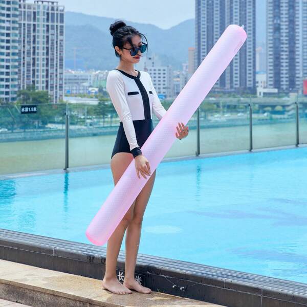 1pc Swimming Pole, Inflatable Buoyancy Pole, Hollow Water Assist Pole, Suitable For Adults Or Multi-Person Play, Available In Many Colors, Perfect For Sea Swimming Pool, Beach Party;