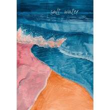 1 tấm tranh trừu tượng mặt trời đại dương cây cọ phong cảnh xương rồng vải canvas treo tường nghệ thuật hình ảnh trang trí phòng khách quà tặng khung tùy chọn - Nhiều màu - Xem 39