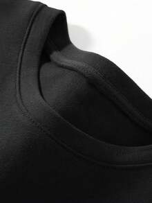 2025 Spring/Summer New Round Neck English Letter ME VS ME Print Boys' Regular Casual Short Sleeve T-Shirt