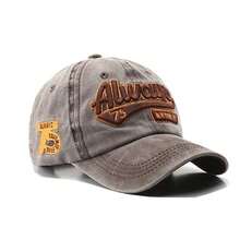 1 pieza Gorra de visera con gráfico de letras, bonita, de fiesta, informal, de poliéster, con decoración de bordado metálico, para exteriores, para todas las estaciones - Multicolor - Ver 11