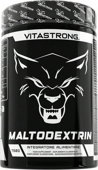 Vitastrong Vegan Maltodextrin Powder 750g, Pure And Soluble Powder, Carbohydrate Supplement For Energy And Recovery
