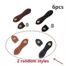 1/2/3/4/6pcs DIY Handmade Bag Leather Buckle Folding Sewing Accessories, Crochet/Wallet/Handbag Making Metal Buckle