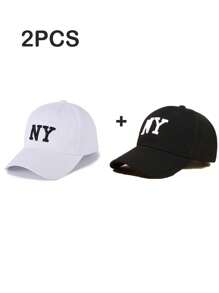 1 pezzo Cappellino da baseball casual da esterno unisex con ricamo alfabeto Y2k, protezione solare con retro in rete regolabile, perfetto per festival musicali e abbigliamento quotidiano street