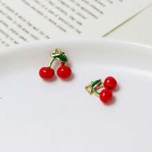 5/10 件迷你水果吊饰（葡萄、桃子、石榴、香蕉、樱桃）DIY 珠宝制作配件 - 彩色 - 查看 25