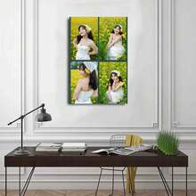 Customizable Wall Art – 1PC Vintage Decorative Painting – Upload Your Photo – Unique Artistic Display – Home & Gift Use
