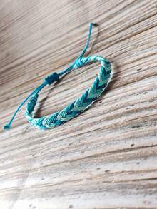 1 st minimalistiskt flätat armband, lämpligt för kvinnor vardagsbruk - Blå - Visa 8