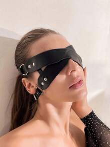 Ladies Fashion Mask Style Eye Mask, Elegant Women's Masks, Adjustable Masks For Cosplay And Halloween Party Accessories, Rivet Embellished Decoration, Valentine's Day Gift Costume Accessory Masks, Sexy Lingerie Accessories