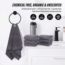 6 Pack Pium Hand Towels Quick Drying Microfiber Coral Veet Highly Absorbent Towels Multipurpose Use As Hotel Bathroom Shower Spa Hand Towel 16 X 28 Inches Gray - Gray - View 6