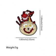 Disney 1 pièce Broche émail Mulan & Mushu Disney - Adorable badge pour sacs et vêtements, école