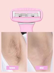 Women's Shaving Set - Elegant Pink, Alcohol-Free, Suitable For Leg Shaving, Includes 1 Razor, 1 Brush And 1 Storage Box, Smooth Shaving Experience, Women's Razor