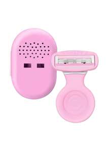 Women's Shaving Set - Elegant Pink, Alcohol-Free, Suitable For Leg Shaving, Includes 1 Razor, 1 Brush And 1 Storage Box, Smooth Shaving Experience, Women's Razor
