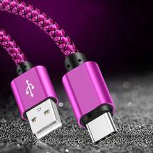 1PC 60W USB C Charger Cable,3.3FT/6.6FT/10FT Long USB Type-C Fast Charging Cable,Nylon Braided USB A To USB C Charger Cable,Compatible With Samsung Galaxy S24/S23 Ultra/S23/S23+/S22/S22 Ultra/S22+/S21 Ultra/S20 Ultra/ Note 20/Note 10/Z Fold 3/4/5 Compatible With IPhone 16, 16 Pro Max, 15, 15 Plus, 15 Pro, 15 Pro Max,Compatible With Xiaomi, Compatible With OnePlus Type C