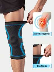 Unisex Silikon Kaymaz Kompresyon Diz Pedleri, Basketbol, Futbol, Yürüyüş, Koşu İçin Uygun, Ter Emici, Nefes Alabilir, Elastik Spor Diz Destekleri