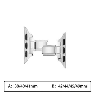 2pcs Italian Charm Bracelet Apple Watch Band Connectors Compatible With Apple Watch Strap Adapter Replacement Link Attachment Compatible With Apple Watch