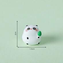 6pcs Creative Cute Panda Eating Bamboo Car Decorative Accessories