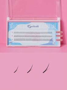 120pcs Single Cluster Volume Eyelash Extensions, Self-Adhesive Natural Look Lashes For Beginners