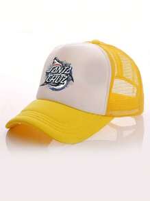 1pc Y2K Shark Print Baseball Cap, Mesh Trucker Hat, Breathable Adjustable Golf Sun Hat, Fashionable Curved Brim Sun Hat For Women/Men, Couples Summer Sun Protection