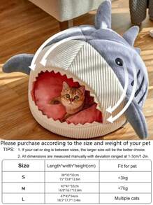 1 Peça Fofo Cama De Gato Para Interior Gatos Suave Animal De Estimação Caverna Aconchegante Casinha De Cachorro Almofada Gatinho Espreguiçadeira Barraca Esteira