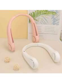 Neck Hanging Fan, Portable Outdoor Neck Fan, Must-Have Outdoor Sports Cooling Fan, 3-Speed Adjustable 800mAh Mini Slouchy Fan, Neckband Bladeless Rechargeable 360° Adjustable Cooling Air Conditioner, Outdoor Student Quiet High-Volume Cooling Device, Gift/Valentine's Day Gift/Girlfriend/Easter/Men/Women/Multiple Colors Birthday Gift