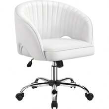 Sedia a rotelle ergonomica con seduta imbottita in finta pelle, regolabile in altezza e reclinabile