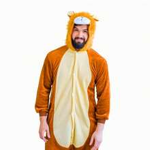 nerd hunters Adult Kigurumi Pajamas Plush Unisex Cosplay Costume Lion - Brown - View 6