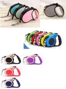 1 Piece Dog Leash Automatically Retractable Dog Walking Tool Dog Leash Pet Leash Color Blocking Bone Frosted Leash Portable Dog Leash Automatically Retractable Dog Walking Chain (Different Batches Do Not Affect The Use And Appearance)