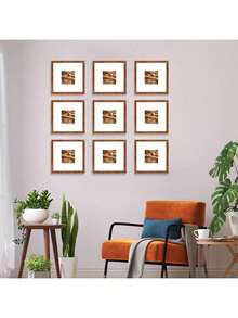 1pc/3pcs/Set 30x30/25x25/20x20cm Multicolor Photo Frames, Exquisite Large Picture Frames For Wall, Portrait Frame For Photo Wall, Picture Frames Collage Wall Decor, Fit 12x12/10x10/8x8-In Pictures, Black/White/Wood Grain/Gold, Classic(No Photo Paper) - Multicolor - View 9