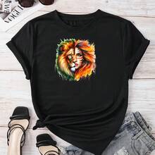 1pc/2pcs/3pcs Animal Girl Heat Transfer Stickers, Yin Yang Face, DIY Gift, Clothing Decorative Material, Iron-On Heat Press DIY Patches For Garment, T-Shirt, Hoodie, Cushion, Bag - Multicolor - View 5