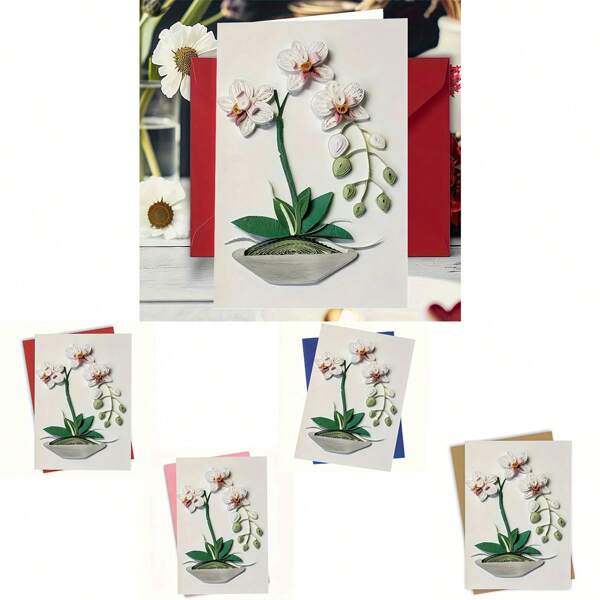 1pc Greeting Card, Wish You Look More And More Beautiful