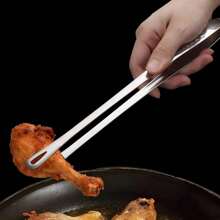 1pc/3pcs Stainless Steel Grill Tongs, Food Tongs, Kitchen Tongs, Heat Resistant Stainless Steel Tweezer Tongs, Kitchen Tweezers For Cooking, Grilling, BBQ And Turning Food, Serving, Salad, Spaghetti, Kitchen Tools