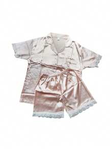 1PC Satin Silk Like Pajamas For Any Occasion, Birthday Gal Gift, Mother's Day Gift, Aunt Gift, Gift For Women, Bridal PJs, Comfy Vacation Pj Set,Wedding,Wedding Accessories,Bridesmaid Gifts. Beach Essentials Back To School Shower Towels For Beaty Salon, Hotel Sports,Home Essentials, Towel, Skin Care - Multicolor - View 11