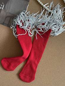 1 双女童流苏舞蹈袜，儿童闪亮亮片流苏中筒袜，百搭，适合所有季节 - 彩色 - 查看 18