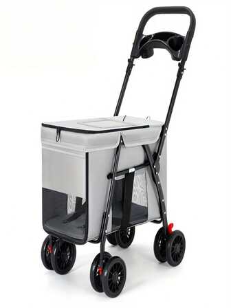 Multi-Functional Pet Stroller For Small To Medium Dogs, Large Size, Outdoor Travel Vehicle, Portable And Foldable, Suitable For All Seasons Dog Stroller Cat Stroller Pet Stroller Dog Strollers For Dogs