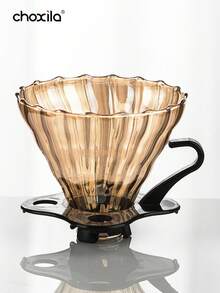 choxila 1 件橙色云形咖啡壶，带咖啡滴滤器，手冲咖啡壶套装，玻璃滴滤咖啡壶和咖啡过滤器，耐热玻璃咖啡壶，适用于家庭、办公室、咖啡厅 - 橘色 - 查看 7