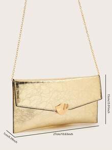 Túi xách dạ hội sang trọng, quyến rũ và thanh lịch, phong cách thời trang tinh tế, túi đeo chéo/cầm tay bằng da PU màu vàng, thiết kế hình vuông, phù hợp cho phụ nữ, các cô gái dự tiệc, cô dâu và nhiều dịp khác nhau, hoàn hảo cho các bữa tiệc, đám cưới, dạ hội, tiệc chiêu đãi, cũng là món quà lý tưởng cho mẹ, giáo viên, bạn bè, phù dâu. - Vàng - Xem 8