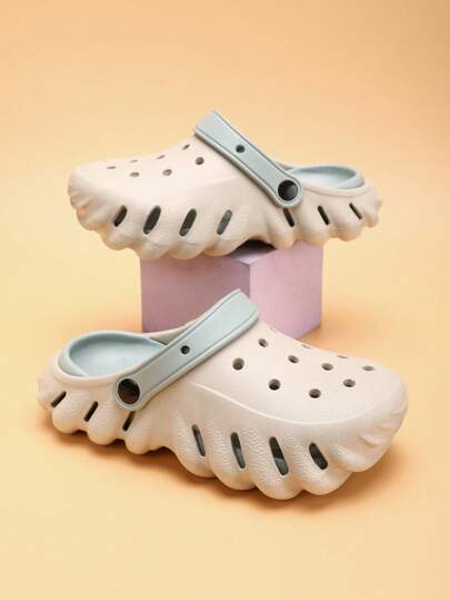 Atmungsaktive rutschfeste Kinder-Slip-On Sandalen, leichte Sohle für Innen- und Außenbereich, lässige Slip-On Strandssandalen für Jungen und Mädchen