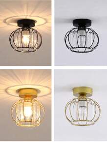 1pc Luxury Lamp Shade, Compatible With E27/E14 Bulb Base, Suitable For Living Room, Bedroom, Dining Room, Home Decoration, Hotel, Table Lamp Shade, Wall Lamp Shade, Pendant Light Shade, Rust-Resistant , Home Decor Light Accessories (1pc E27 To E14 Adaptor Included)