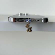 New Cute Y2K Style Metal Mini Horse Phone Dust Plug Pendant Charm, Phone Accessories Decoration Protector Compatible With IPhone, Android Type-C Charging Port - Silver - View 10