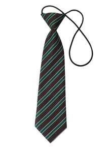 1pc Fashionable No-Tie Polyester Fiber Casual Wear Tie For Young People, Suitable For Office, Street, And Leisure Occasions