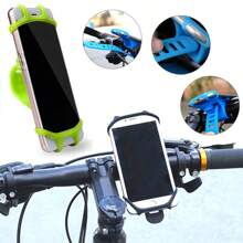 1 stuk multifunctionele, roterende siliconen fiets- en motorfietstelefoonhouder, accessoire voor navigatie tijdens het fietsen