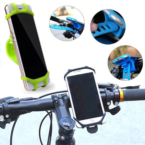 1 Stück multifunktionaler drehbarer Silikonhalter für Fahrrad und Motorrad, Außen Fahrrad Navigation Zubehör