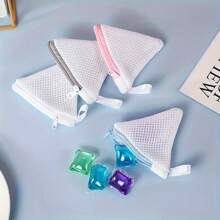 Bolsas de detergente para ropa de uso múltiple, mini bolsas de malla reutilizables para perlas de fragancia, bolas de polvo y talla grande - Adecuado para lavadoras