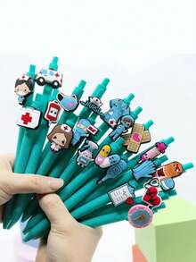 8/12支装医疗保健护士医生圆珠笔，笔型随机，护士节礼物 - 彩色 - 查看 2