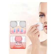 1 Pieza Masajeador Facial Rodillo Microcorriente Levantamiento de Piel - Blanco - Ver 2